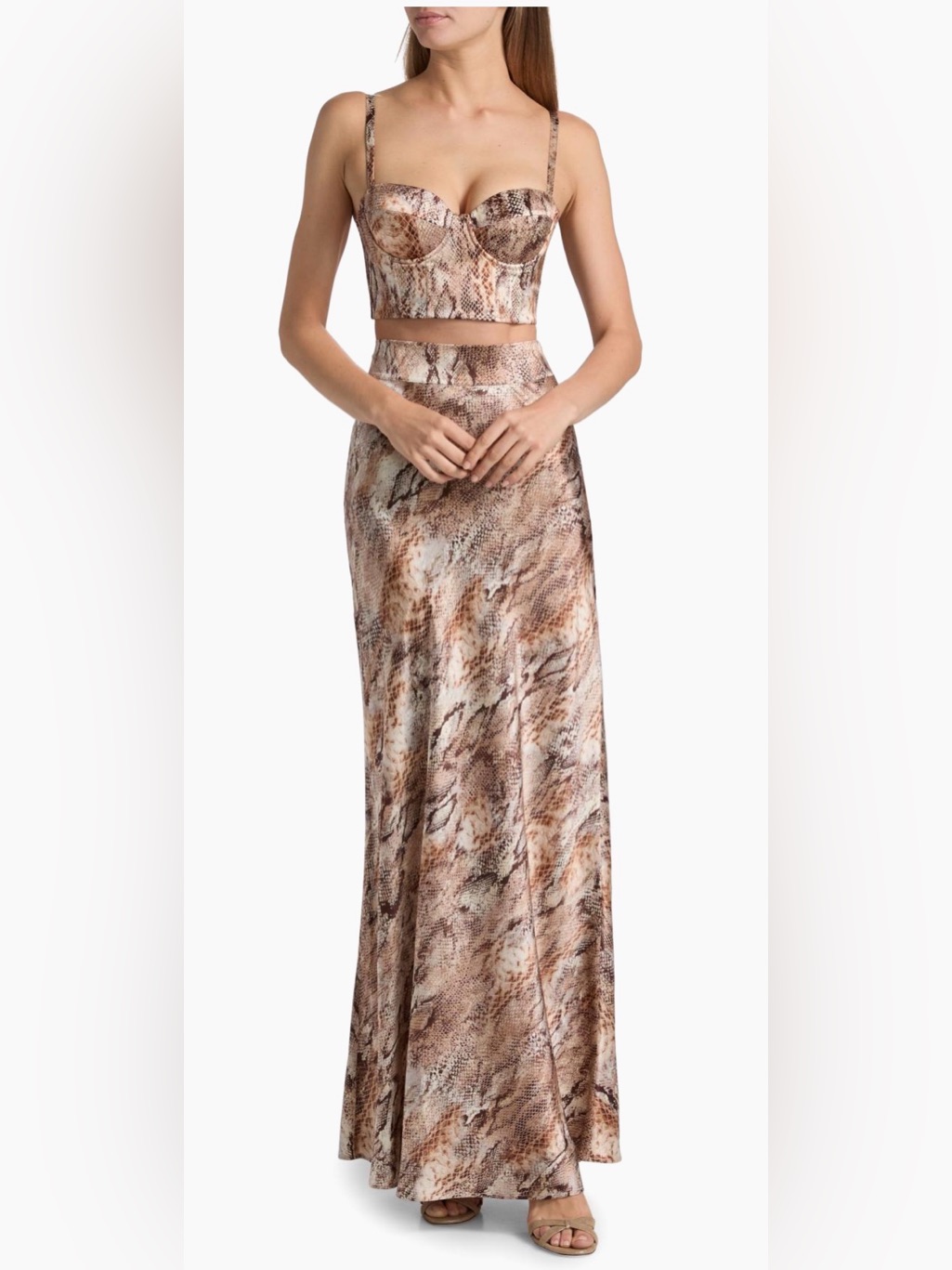 L'agence Ryker Silk Maxi Skirt. Top Also Available For Sale In Size Large.